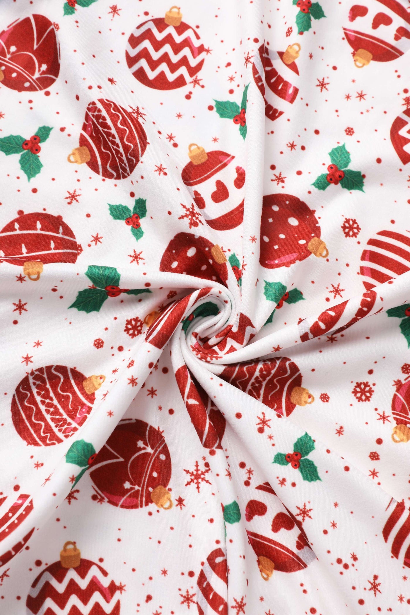 Fabric of Billie Red Bauble Long Sleeved Dress