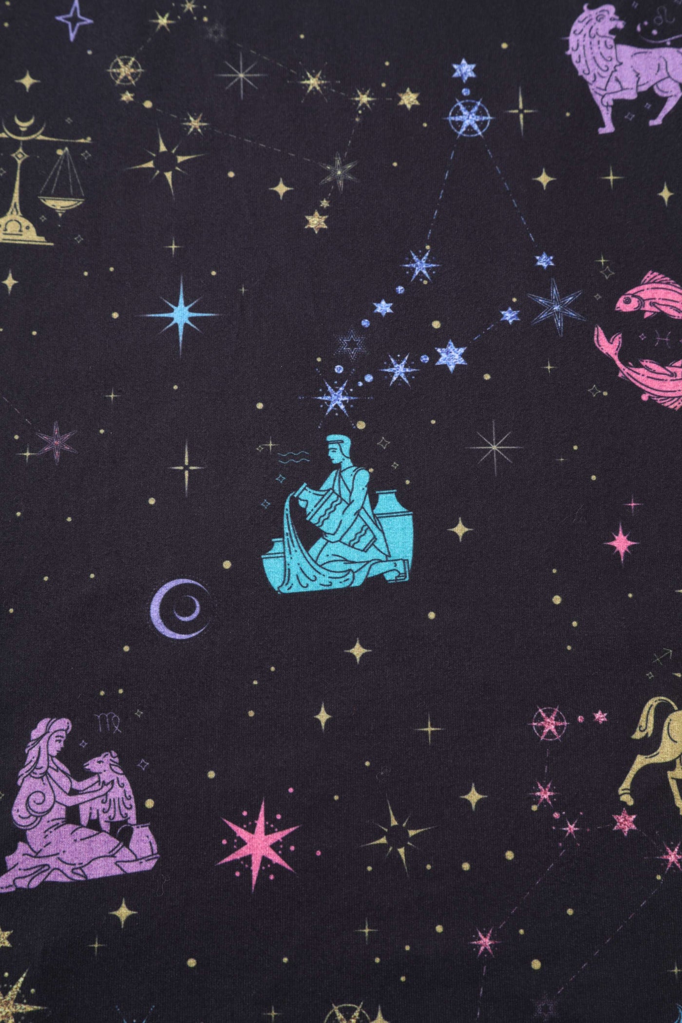 Pattern of Billie Sparkly Horoscope Black Dress