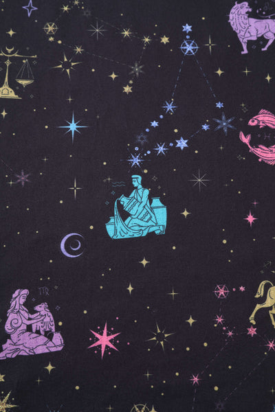 Pattern of Billie Sparkly Horoscope Black Dress