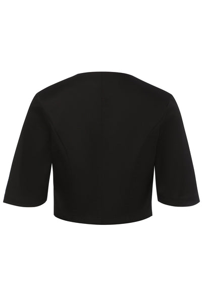 Back view of Black Bolero Jacket