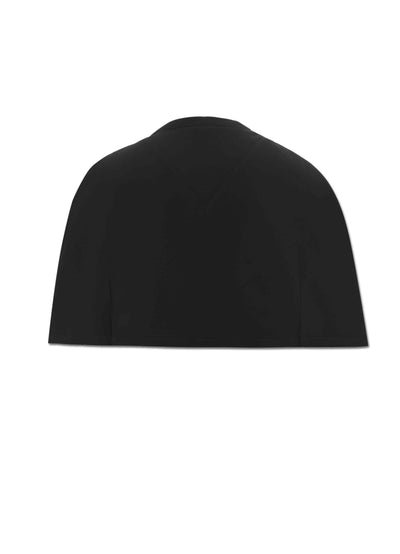 Back view of Black Cape Jacket