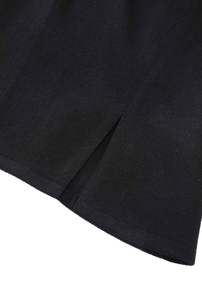 Close up view of Black Cape Jacket