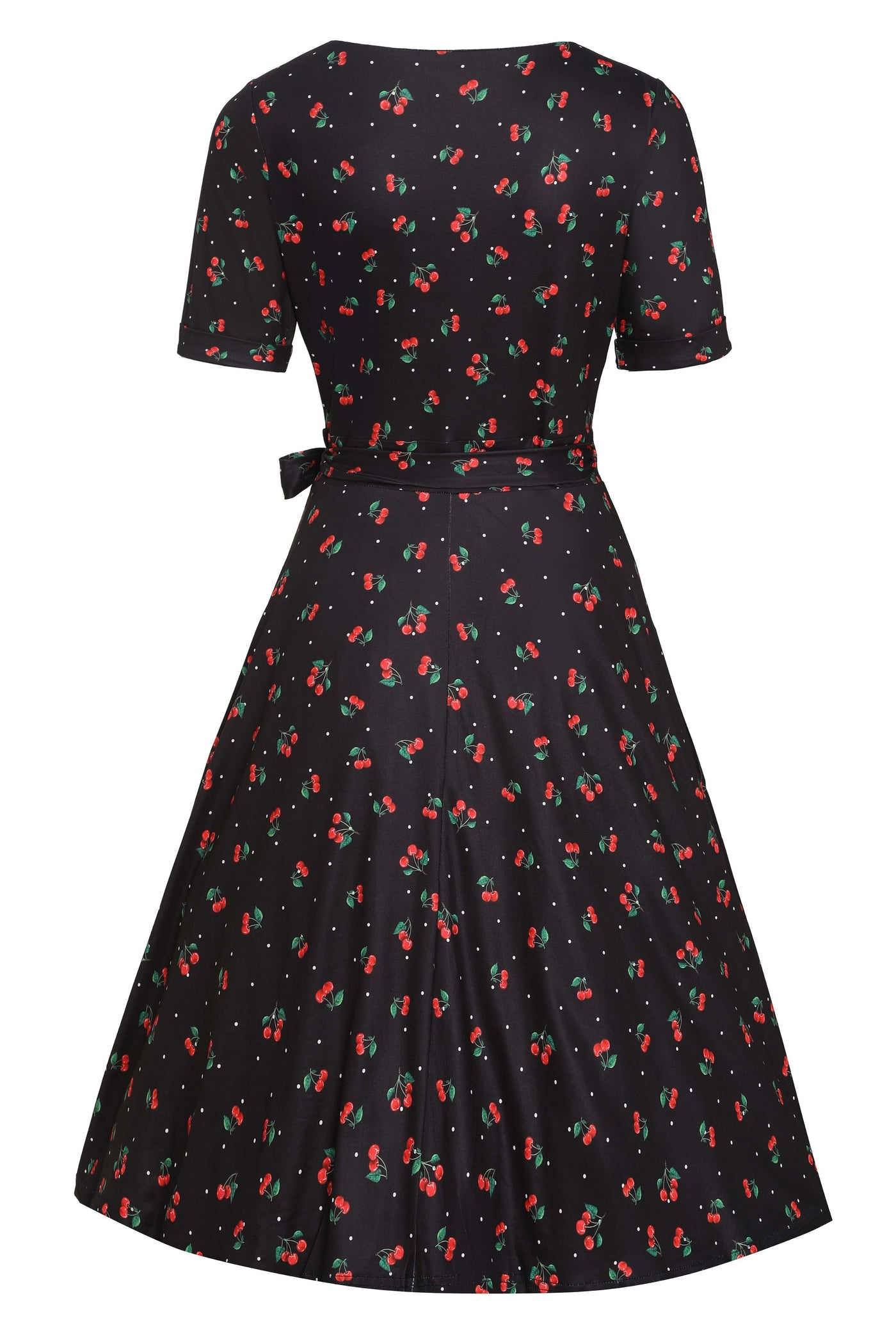 Black Cherry Wrap Dress