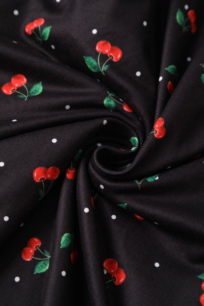 Black Cherry Wrap Dress