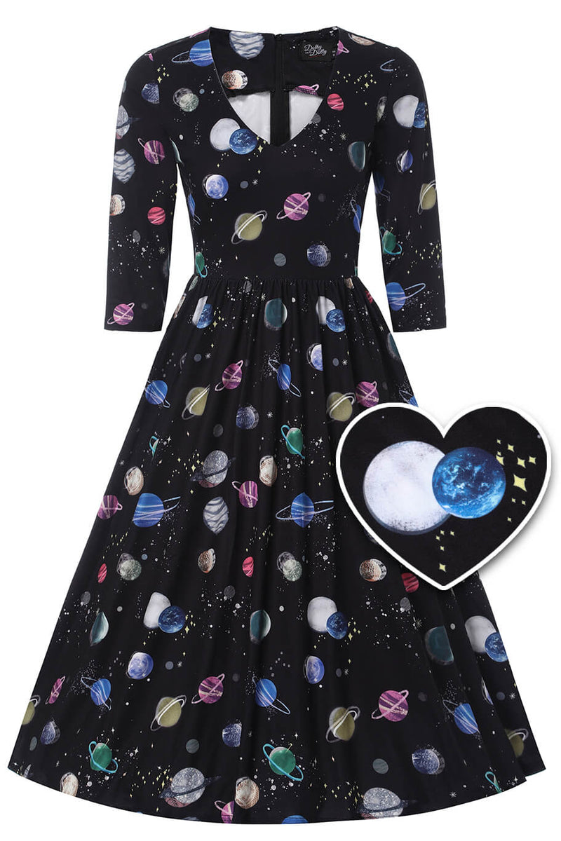 Billie Black Universe Planet Dress Billie Black Universe Planet Dress