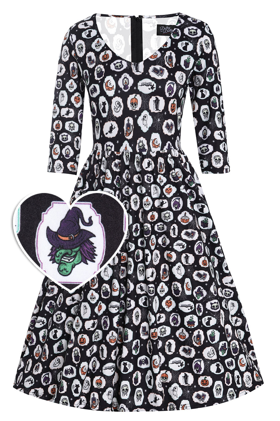 Billie Spooky Witchcraft Long Sleeved Dress