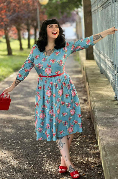 Blue English Garden Dress