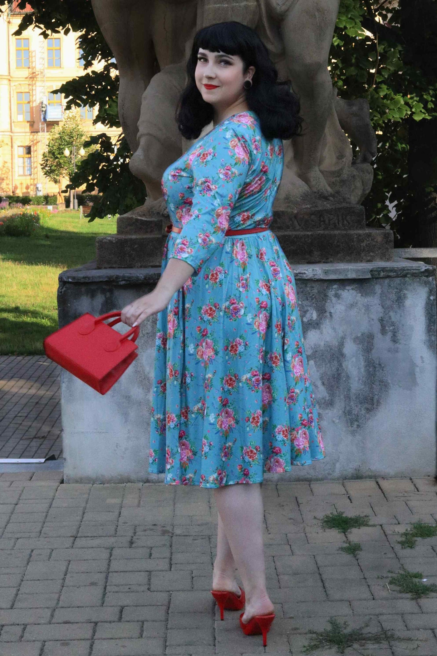 Blue English Garden Dress