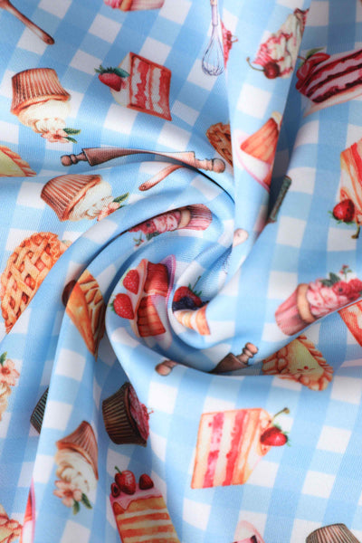 Close up view of Close up view of Blue Sea Turtle Wrap Dress