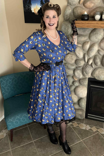 Pinup Witch Long Sleeved Dress