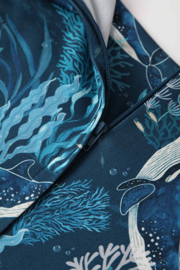 blue whale dress Organic Cotton Dress Blue Whale MAI Clothing