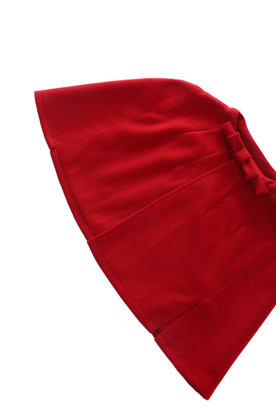 Close up view of Burgundy Cape Jacket