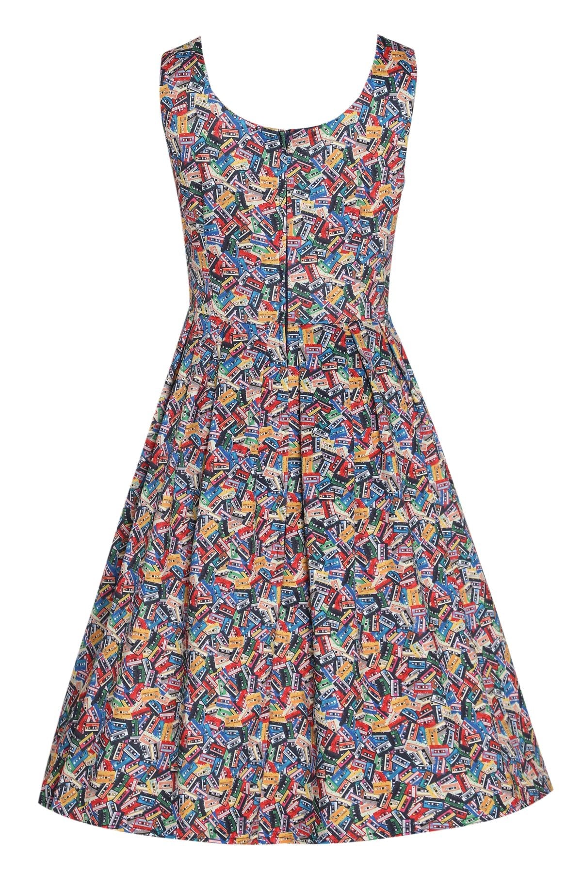 Back view of Cassette Swing Dress