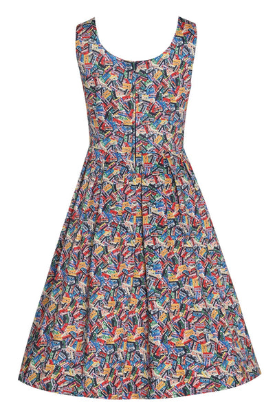Back view of Cassette Swing Dress