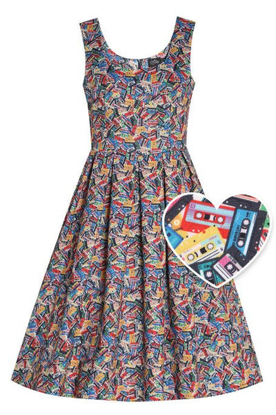 Front view of Cassette Swing Dress