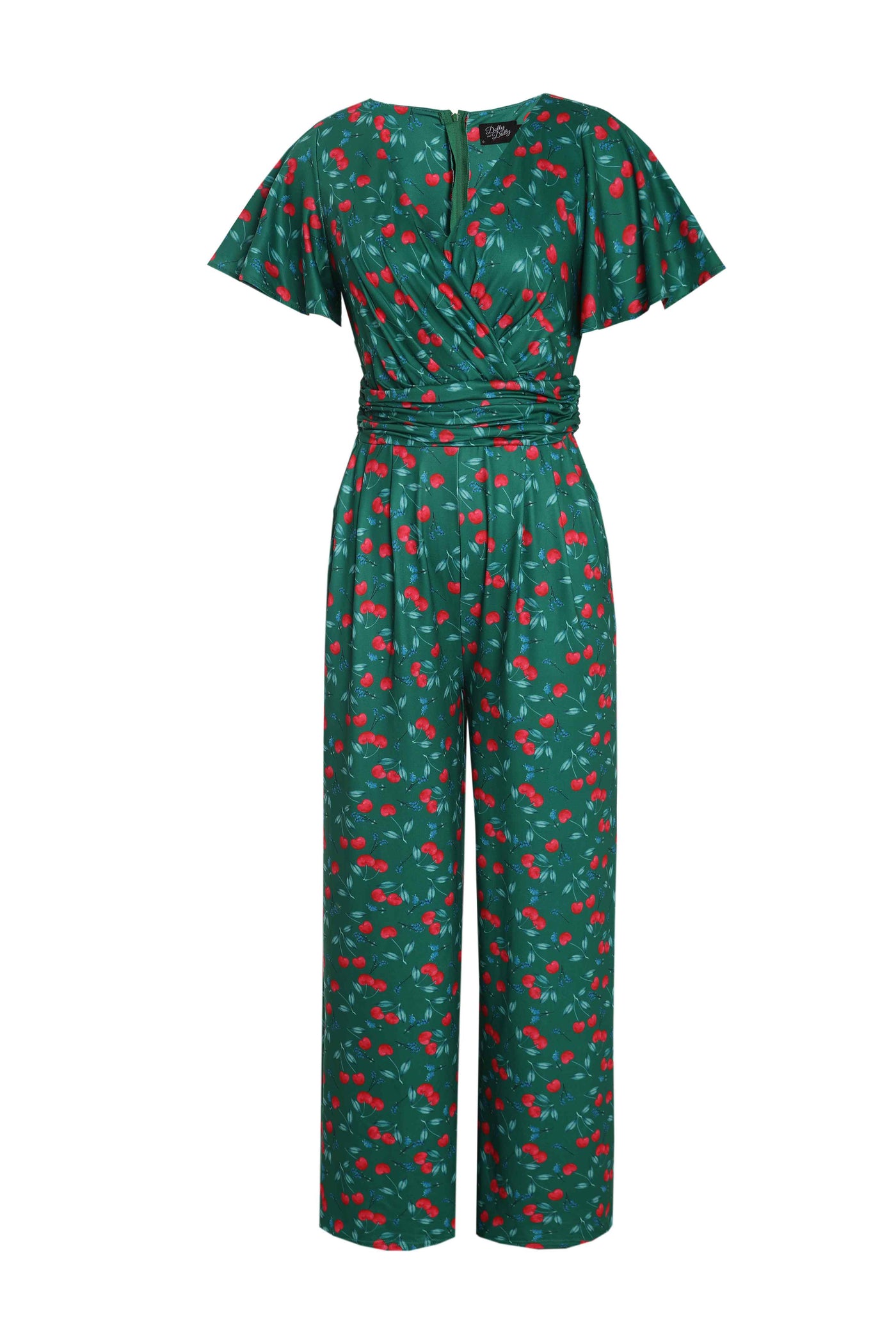Emerald Green Cherry Jumpsuit
