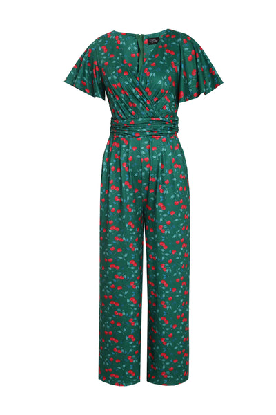 Emerald Green Cherry Jumpsuit