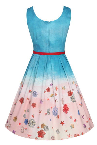 Back view of Coastal Crush Swing Dress