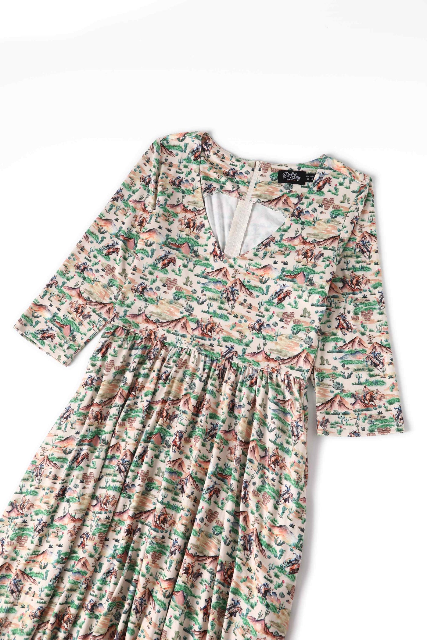 Close up view of Cowboy Desert Dress