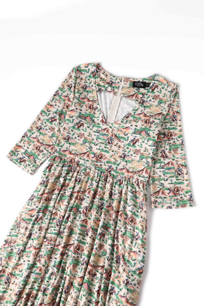 Close up view of Cowboy Desert Dress
