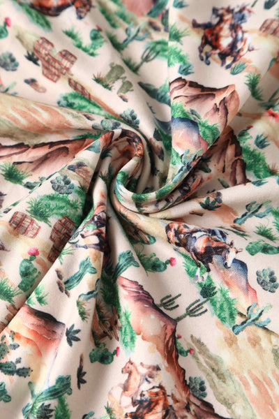 Close up view of Cowboy Desert Dress