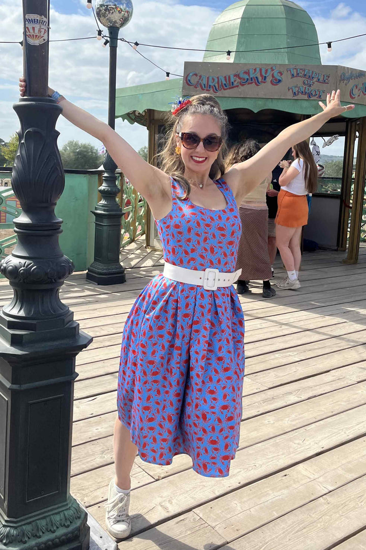 sachin and babi light blue dress Seaside Holiday Print Lace Large Swing Dress Two-Piece Set with Spaghetti  Strap and Pleated Skirt from Dhgate Basic & Casual Dresses
