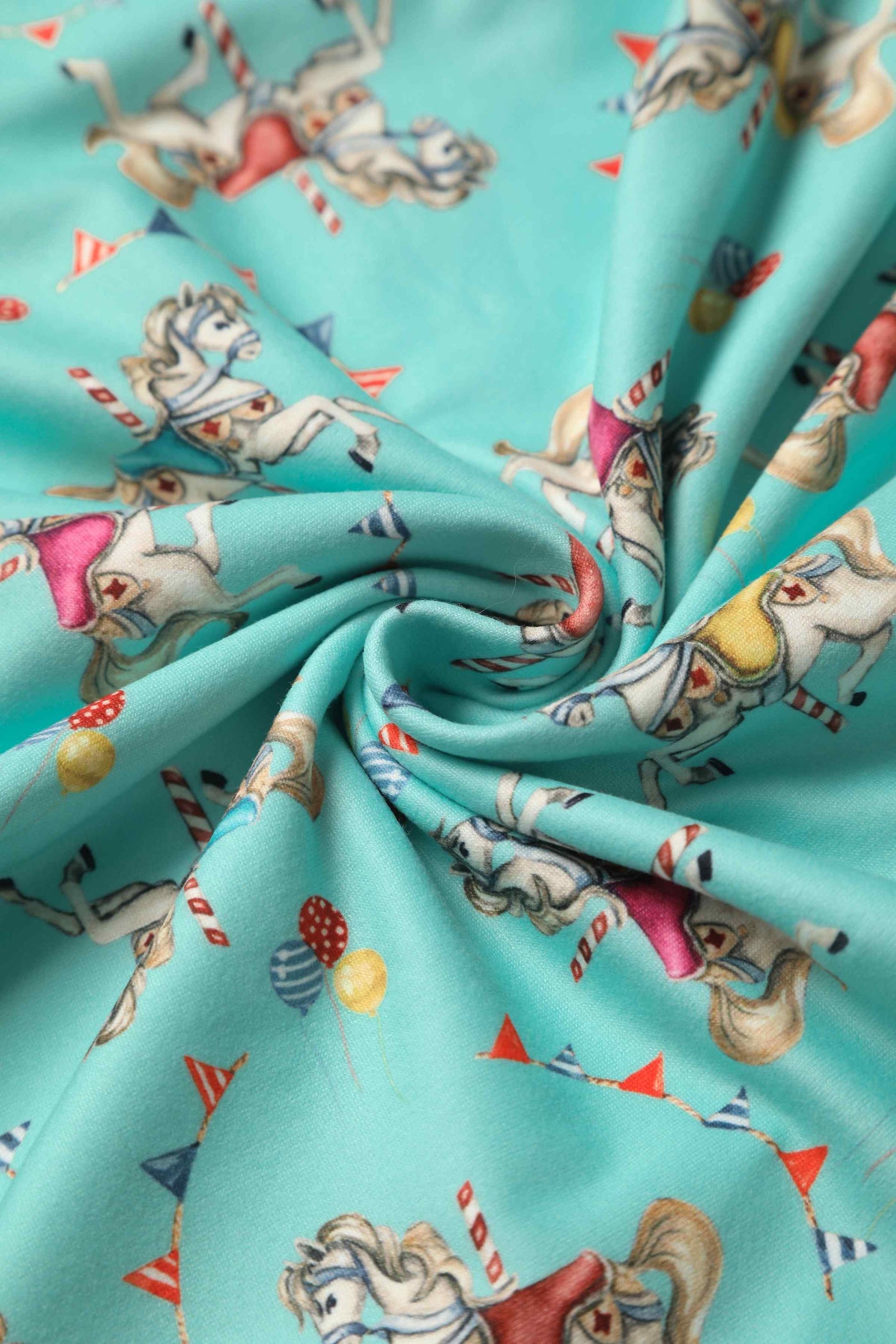 Crossover Bust Turquoise Carousel Dress