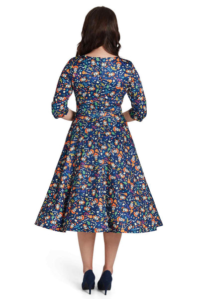 Day Of The Dead Midi Dress