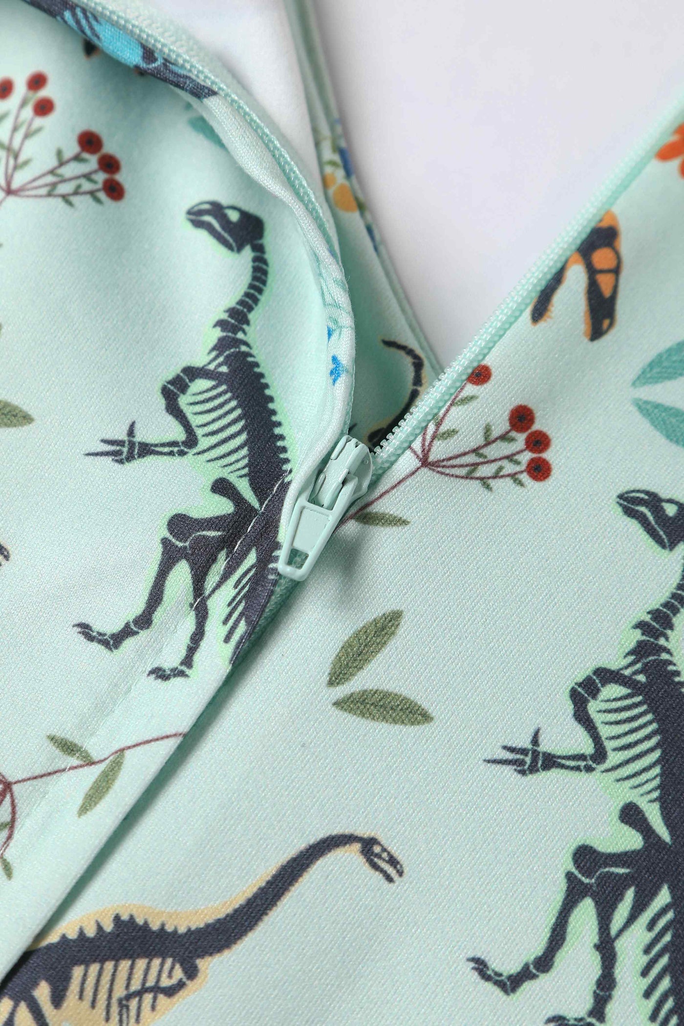 Dinosaur Fossil Print Dress in Green