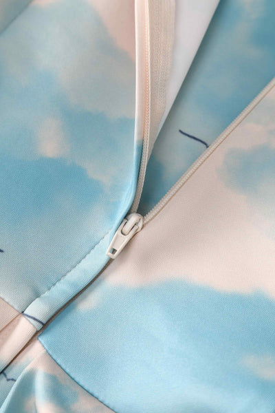 Close up view of Edinburgh Swing Dress