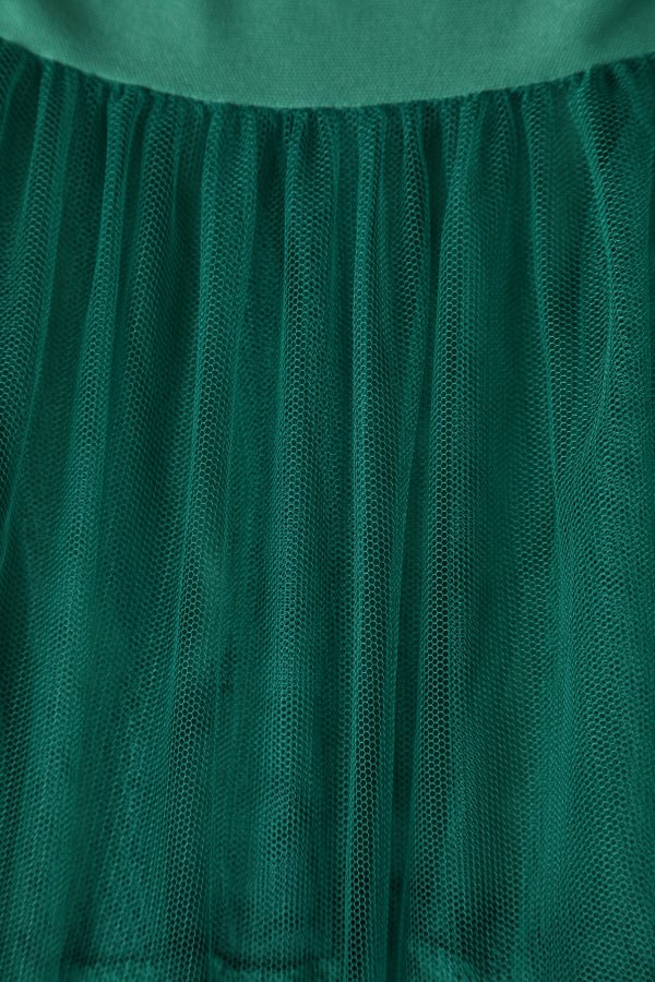 Fluffy Net Petticoat 25.5 Inches In Emerald Green