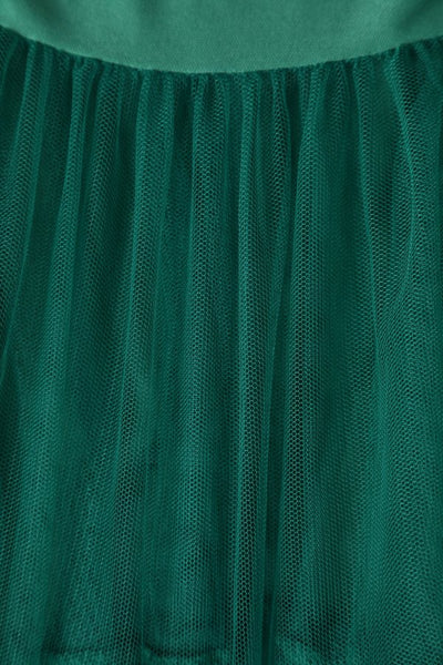 Fluffy Net Petticoat 25.5 Inches In Emerald Green