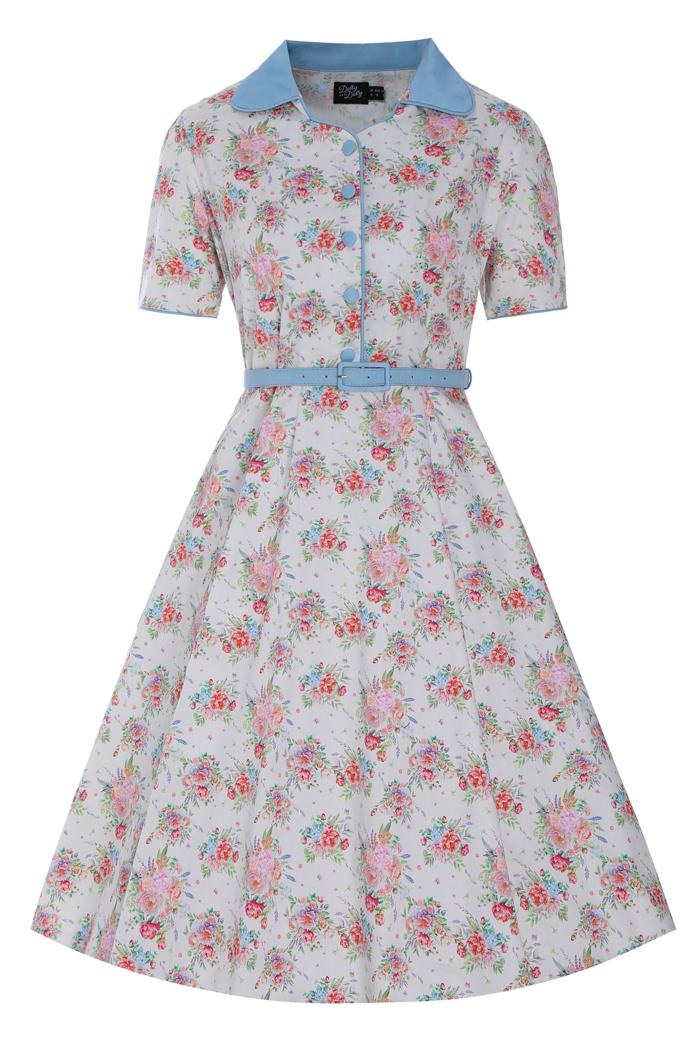 Penelope English Garden Shirt Dress In White