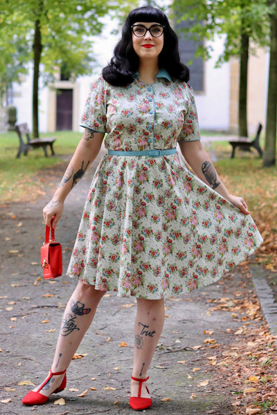 Penelope English Garden Shirt Dress In White