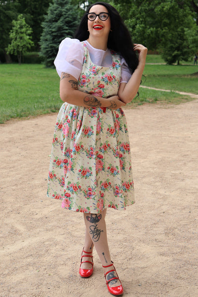 Model wearing an English Garden Swing Dress