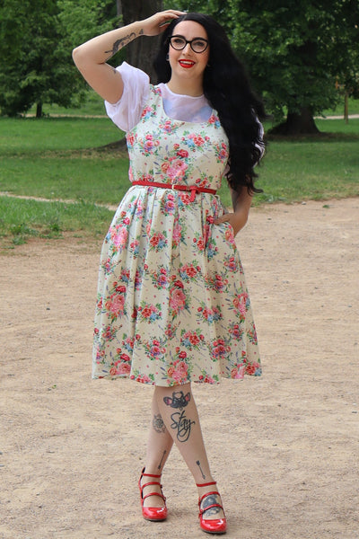 Model wearing an English Garden Swing Dress