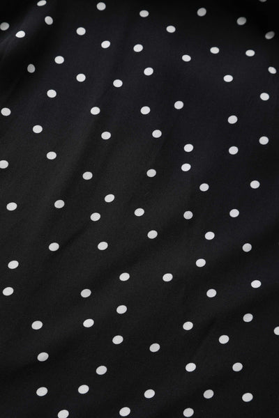 Pattern of Estelle Black Polka Dot Midi Skirt