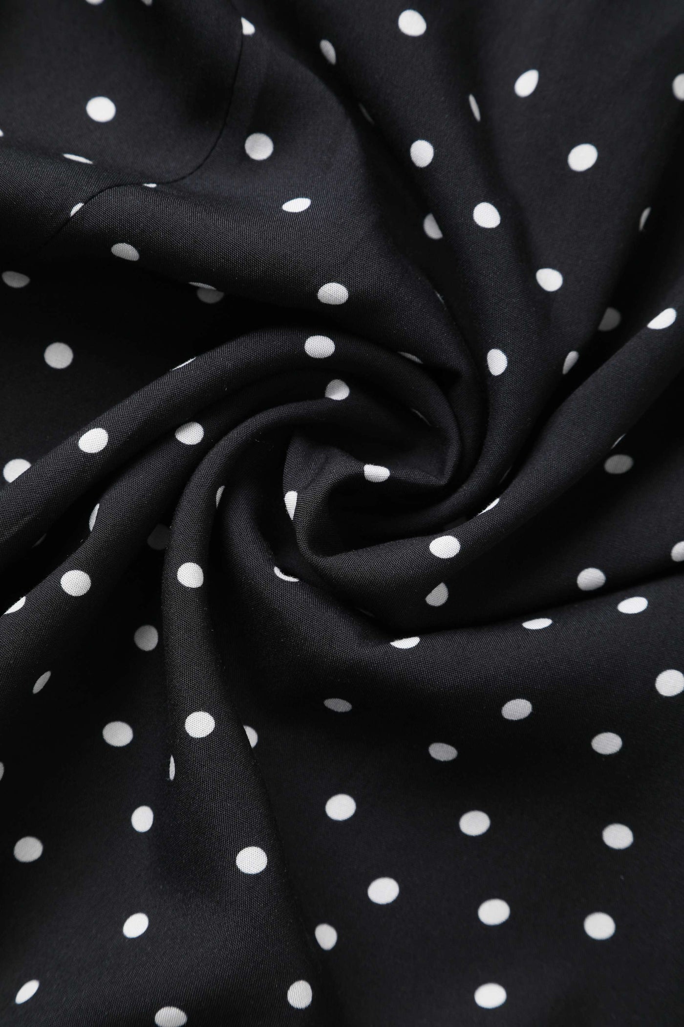 Fabric of Estelle Black Polka Dot Midi Skirt