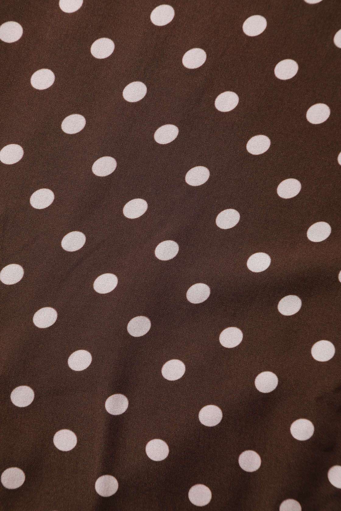 Pattern of Estelle Brown Polka Dot Midi Skirt