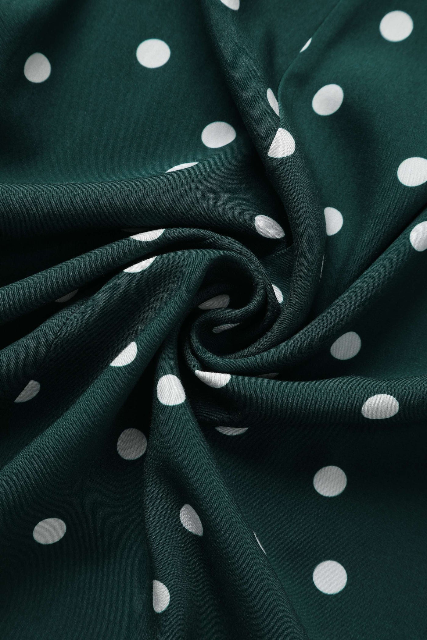Fabric of Estelle Green Polka Dot Midi Skirt