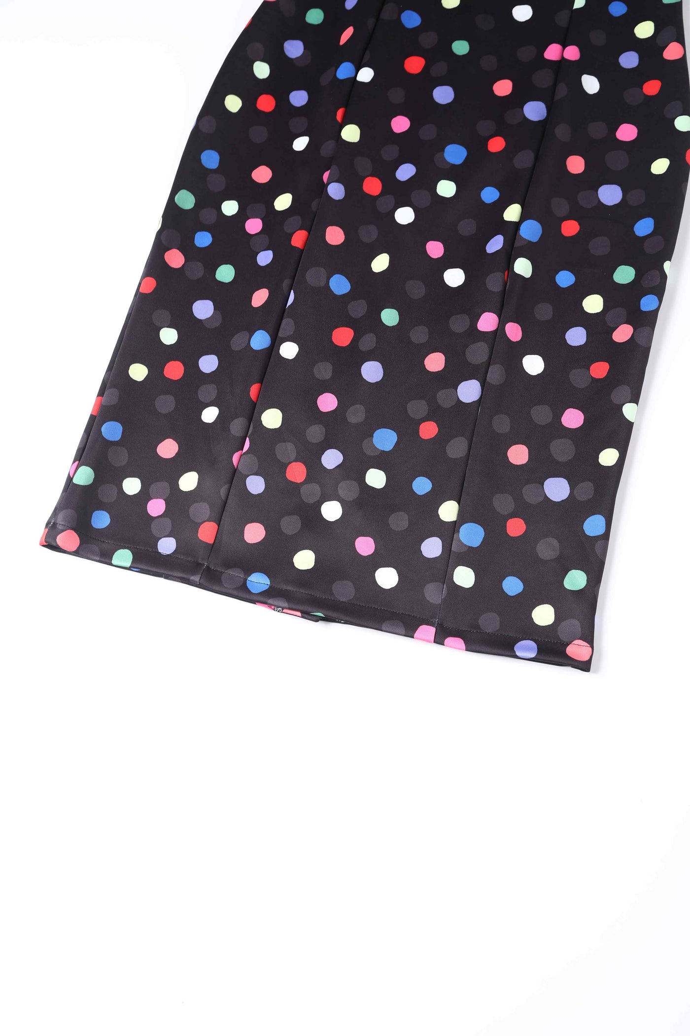 Close up Fitted Collar Dress in Colourful Polka Print
