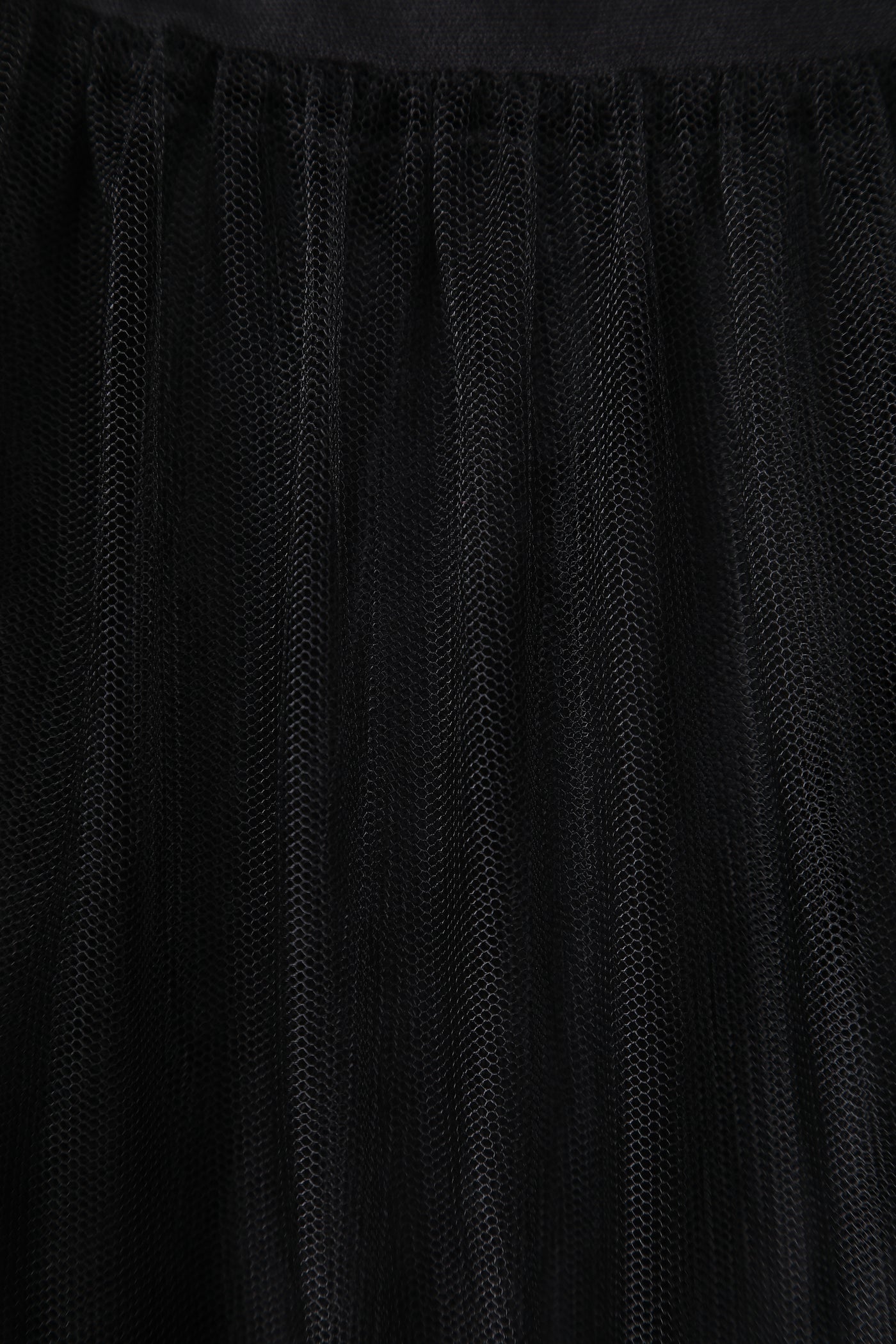 Close up view of Fluffy Black Petticoat