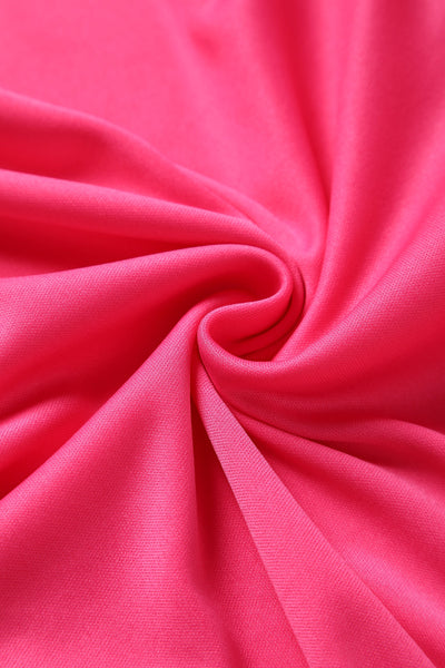 Close up view of Fluffy Hot Pink Petticoat