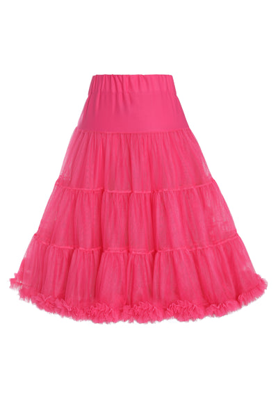 Front view of Fluffy Hot Pink Petticoat
