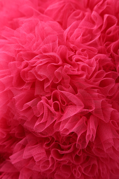Close up view of Fluffy Hot Pink Petticoat