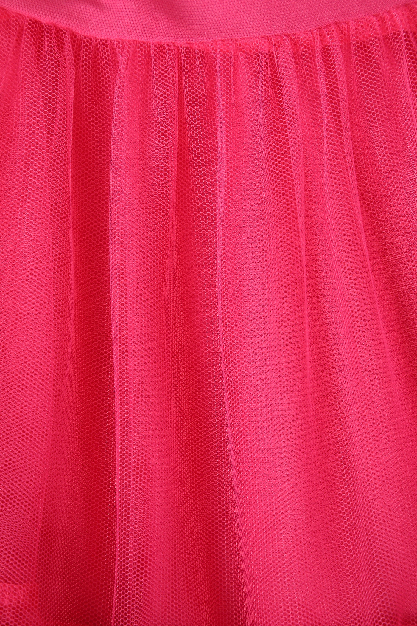 Close up view of Fluffy Hot Pink Petticoat