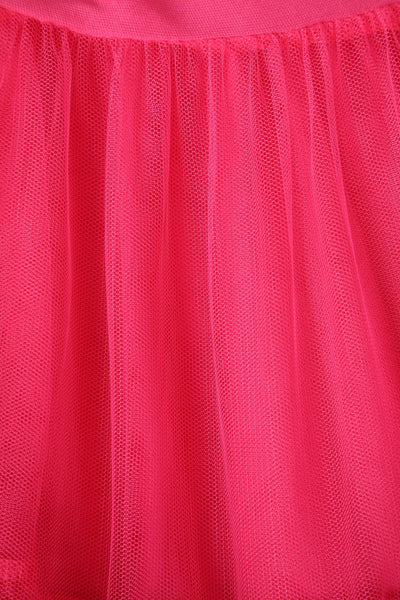 Close up view of Fluffy Hot Pink Petticoat