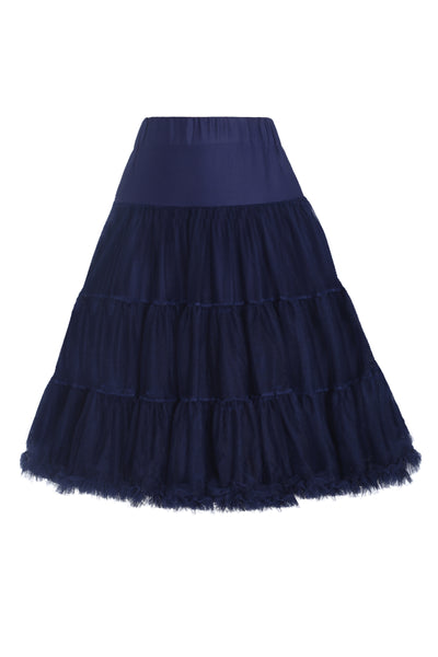 Back view of Fluffy Navy Blue Petticoat