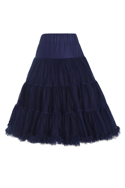 Front view of Fluffy Navy Blue Petticoat
