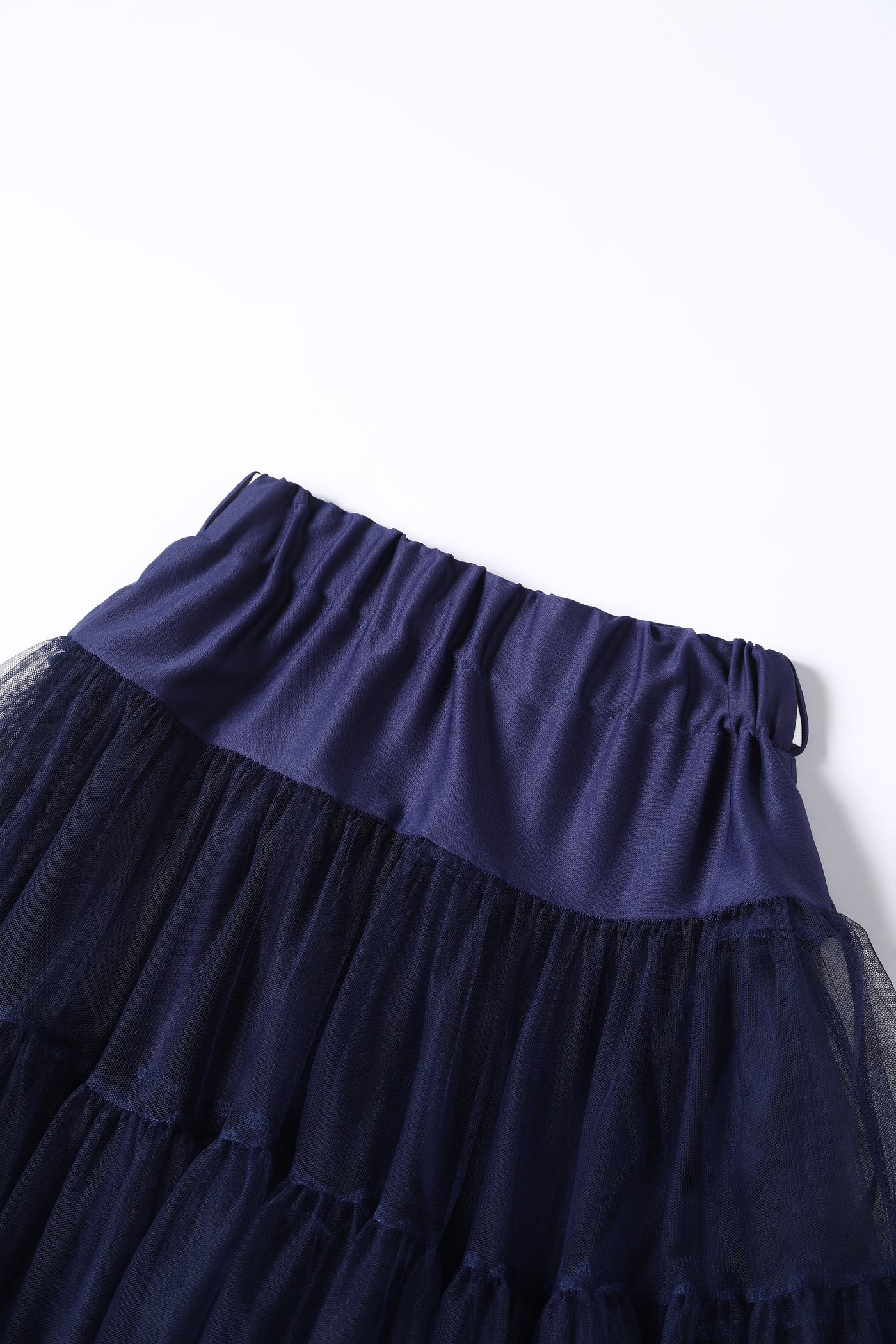 Close up view of Fluffy Navy Blue Petticoat